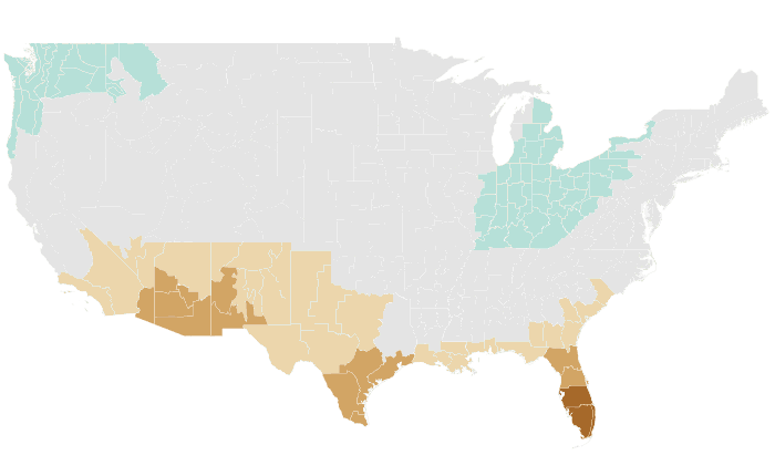 NOAA Climate Prediction Center precipitation outlook for FMA 2012, redrawn by division