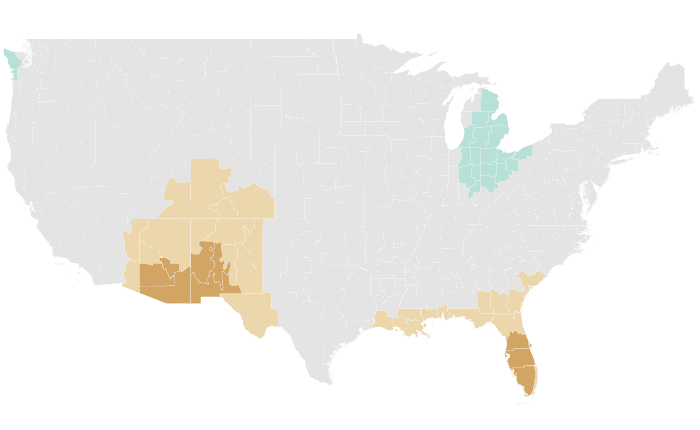 NOAA Climate Prediction Center precipitation outlook for MAM 2012, redrawn by division