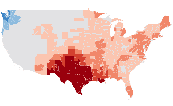 Temperature outlook map for MAM 2012