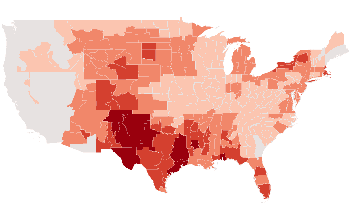 Temperature outlook map for MJJ 2012