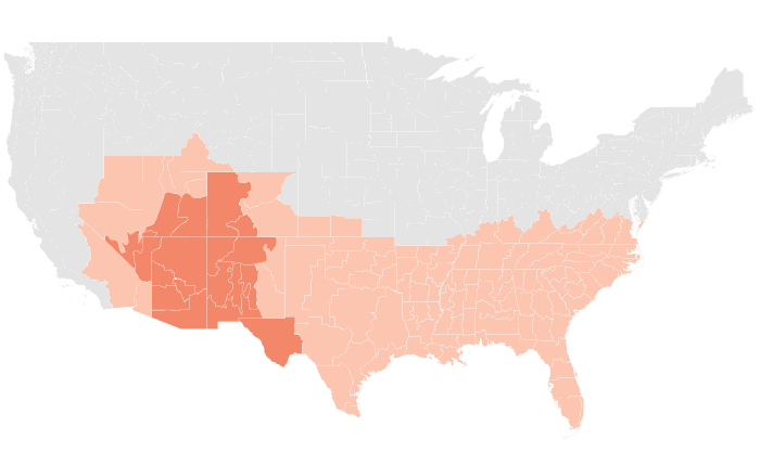 NOAA Climate Prediction Center temperature outlook for JJA 2012, redrawn by division