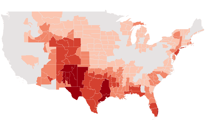 Temperature outlook map for JJA 2012