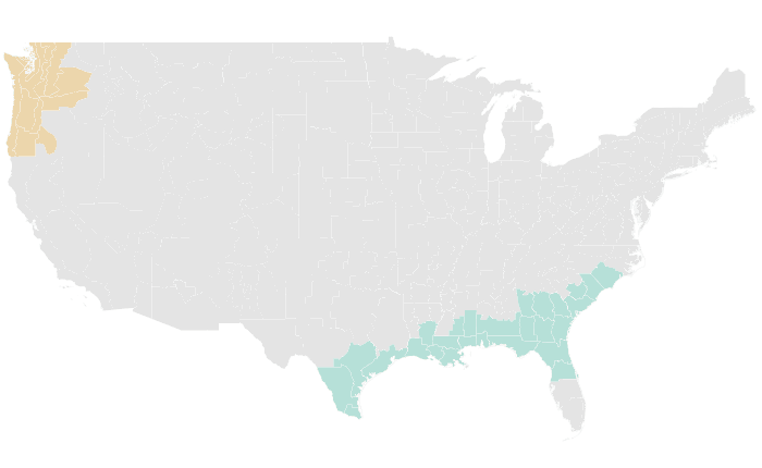 NOAA Climate Prediction Center precipitation outlook for OND 2012, redrawn by division