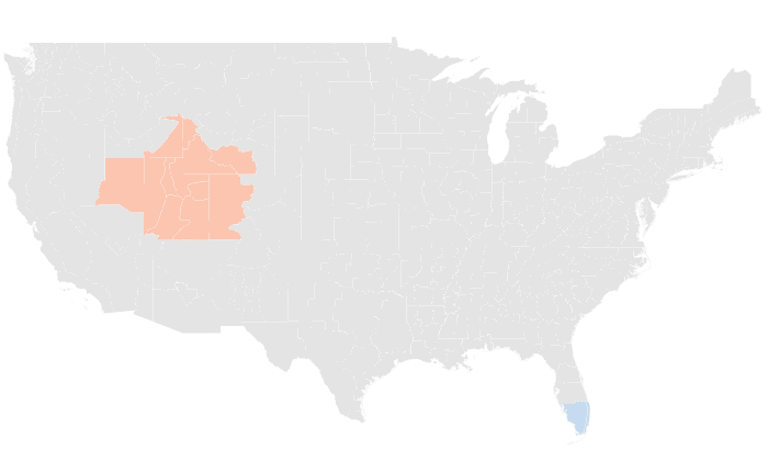 NOAA Climate Prediction Center temperature outlook for NDJ 2012-13, redrawn by division
