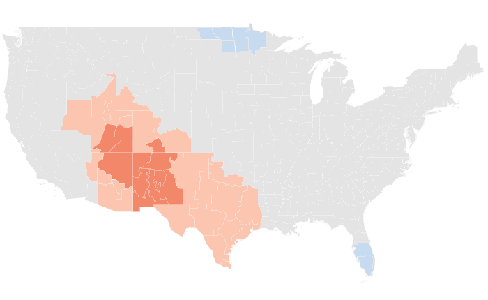 NOAA Climate Prediction Center temperature outlook for DJF 2012-13, redrawn by division