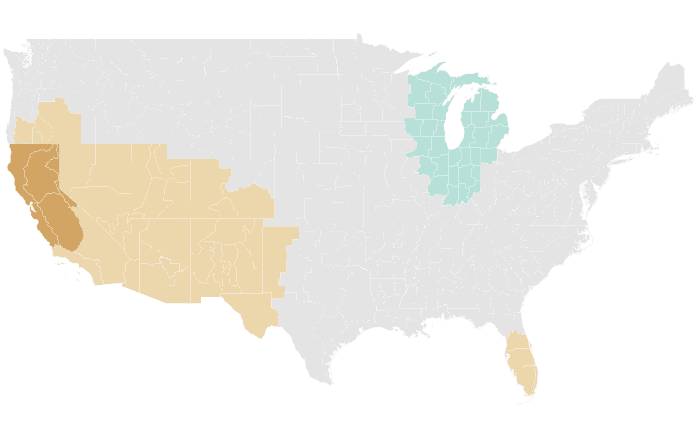 NOAA Climate Prediction Center precipitation outlook for MAM 2013, redrawn by division