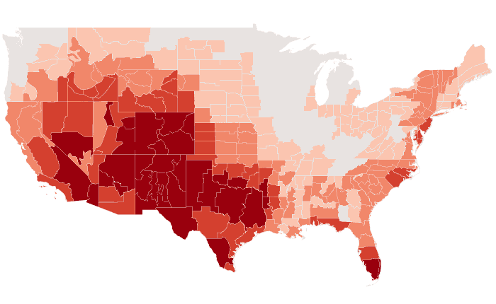 Temperature outlook map for JJA 2013