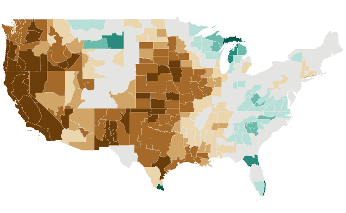 Observed precipitation departure from normal for NDJ 2013-14