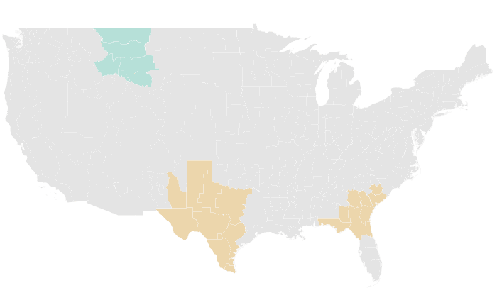 NOAA Climate Prediction Center precipitation outlook for NDJ 2013-14, redrawn by division