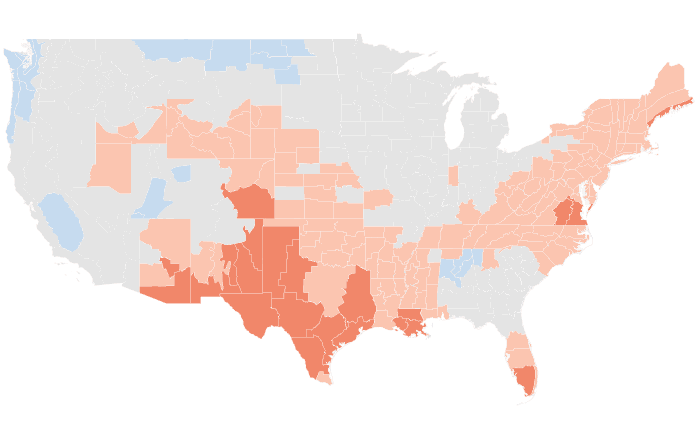 Temperature outlook map for FMA 2014