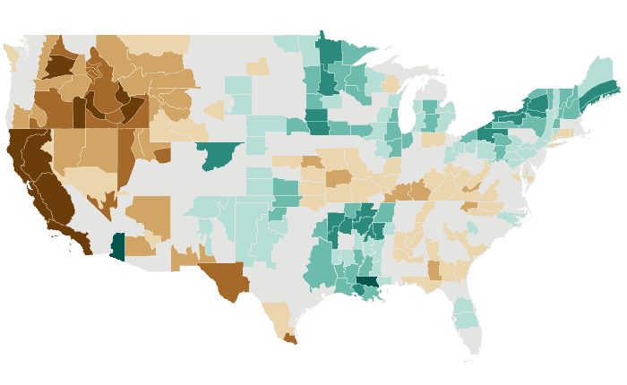 Observed precipitation departure from normal for MJJ 2014