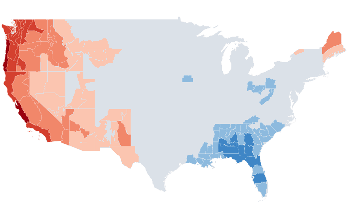 Temperature outlook map for JFM 2015
