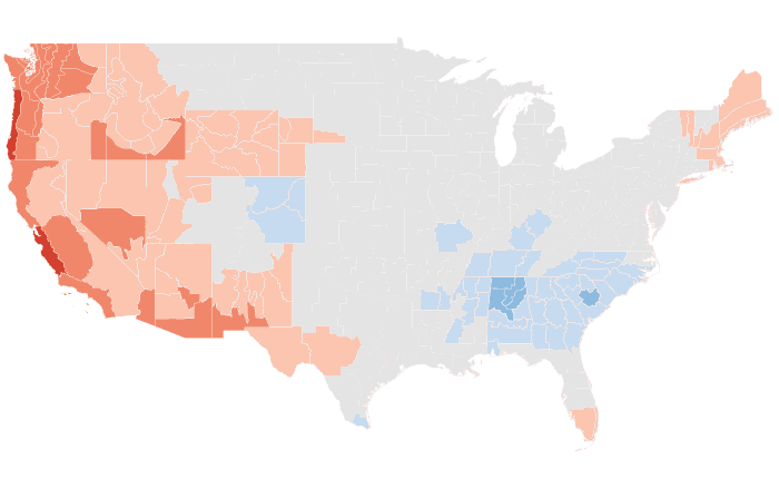 Temperature outlook map for FMA 2015