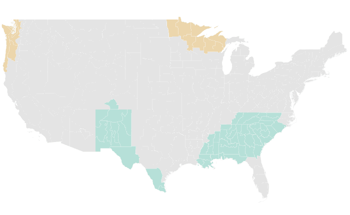 NOAA Climate Prediction Center precipitation outlook for AMJ 2015, redrawn by division