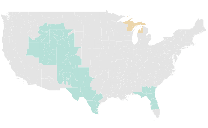 NOAA Climate Prediction Center precipitation outlook for MJJ 2015, redrawn by division