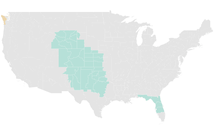 NOAA Climate Prediction Center precipitation outlook for JJA 2015, redrawn by division
