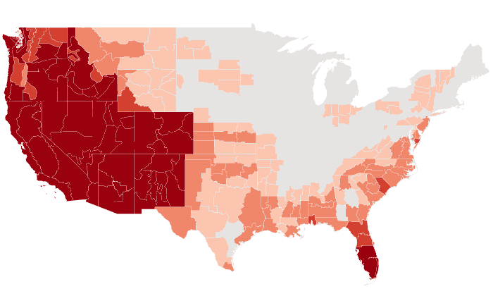 Temperature outlook map for JJA 2015
