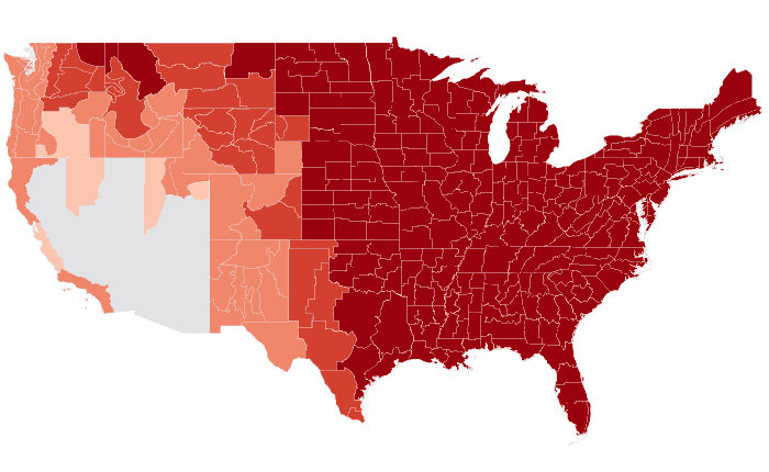 Observed temperature departure from normal for OND 2015