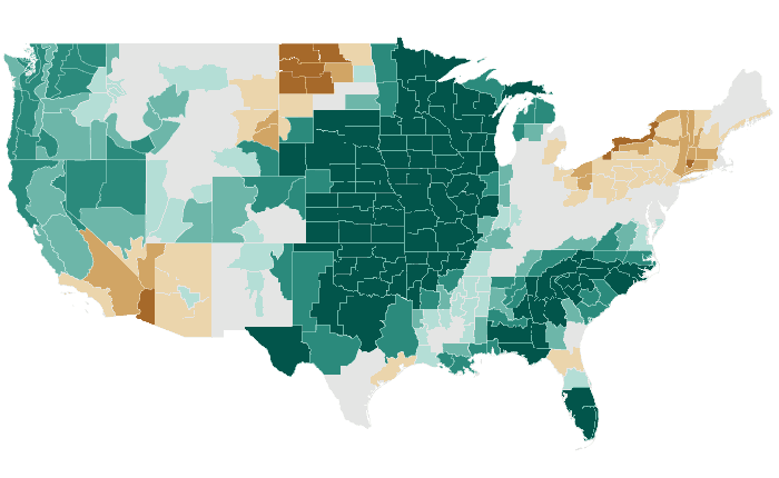 Observed precipitation departure from normal for NDJ 2015-16