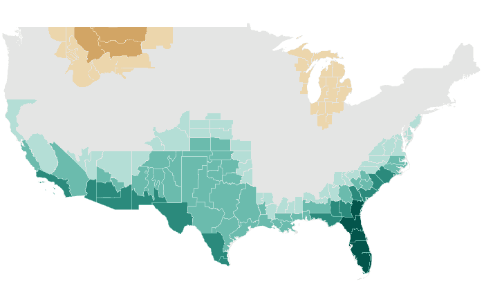 NOAA Climate Prediction Center precipitation outlook for DJF 2015-16, redrawn by division