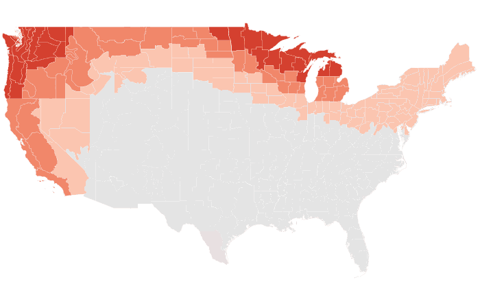 NOAA Climate Prediction Center temperature outlook for DJF 2015-16, redrawn by division