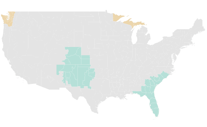 NOAA Climate Prediction Center precipitation outlook for AMJ 2016, redrawn by division