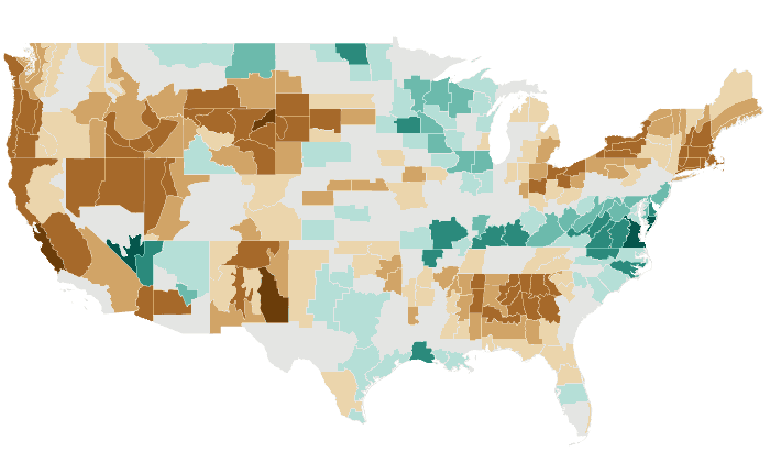 Observed precipitation departure from normal for MJJ 2016