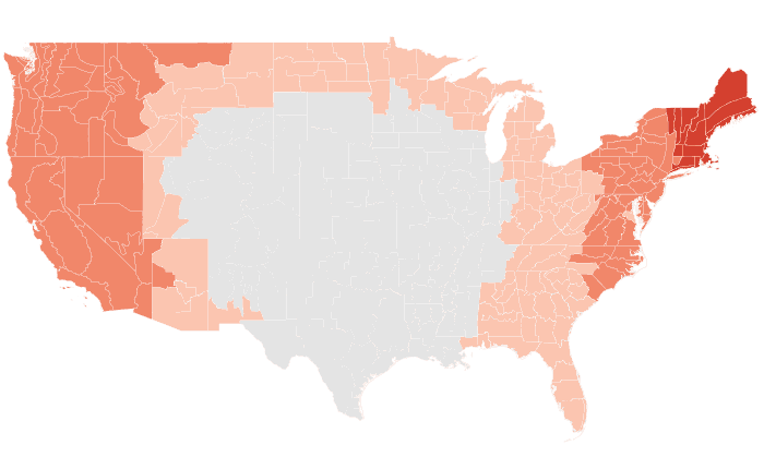 NOAA Climate Prediction Center temperature outlook for MJJ 2016, redrawn by division