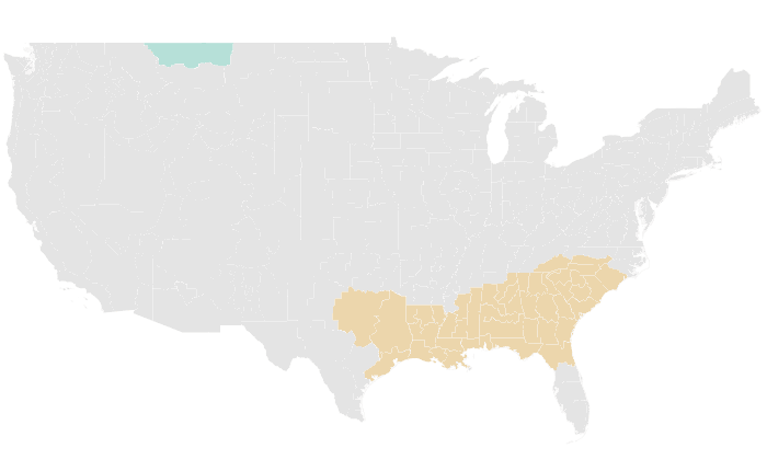 NOAA Climate Prediction Center precipitation outlook for OND 2016, redrawn by division