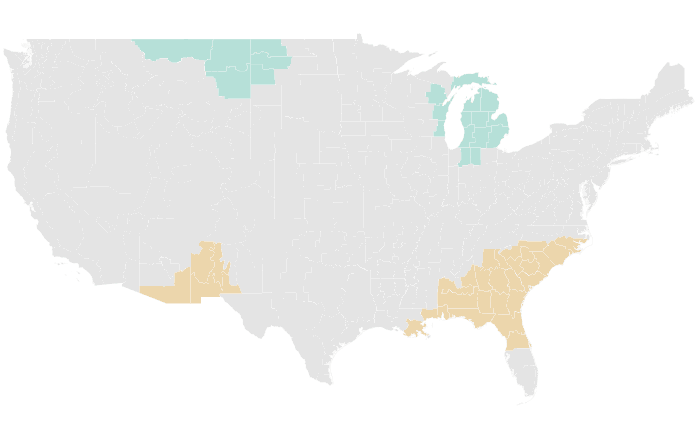 NOAA Climate Prediction Center precipitation outlook for FMA 2017, redrawn by division