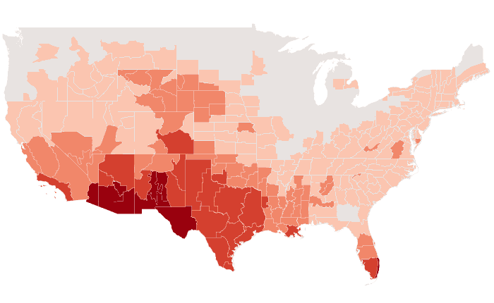 Temperature outlook map for FMA 2017