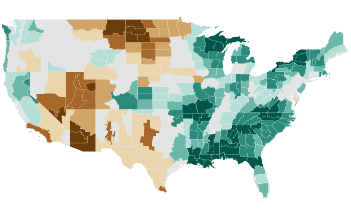 Observed precipitation departure from normal for AMJ 2017