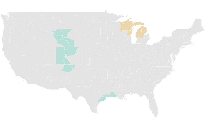 NOAA Climate Prediction Center precipitation outlook for MJJ 2017, redrawn by division