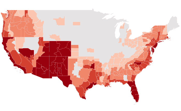 Temperature outlook map for JJA 2017