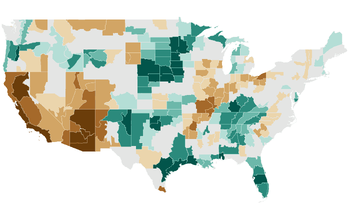 Observed precipitation departure from normal for ASO 2017