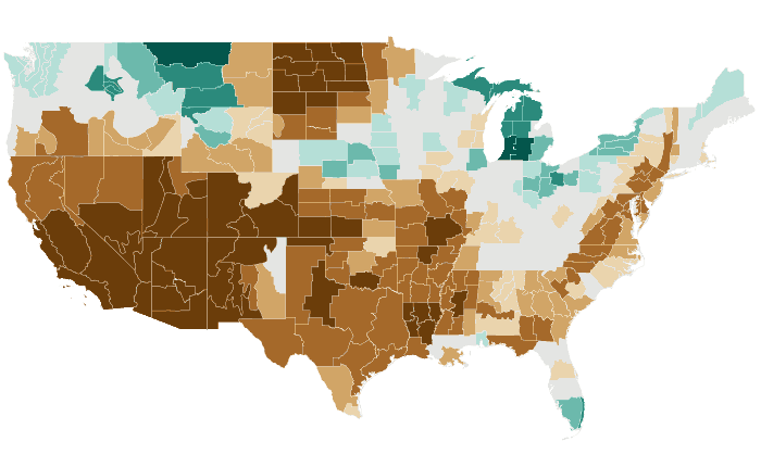 Observed precipitation departure from normal for OND 2017