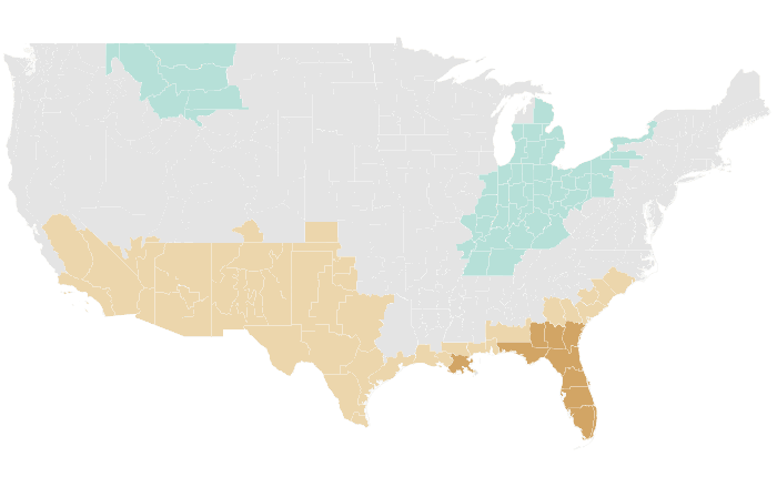 NOAA Climate Prediction Center precipitation outlook for JFM 2018, redrawn by division
