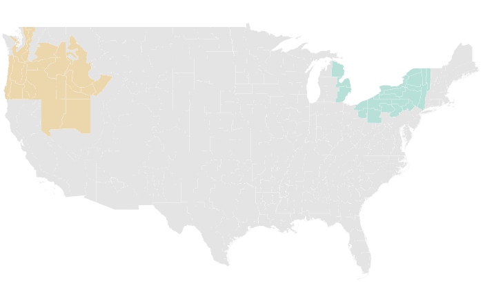NOAA Climate Prediction Center precipitation outlook for MJJ 2018, redrawn by division