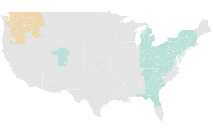 NOAA Climate Prediction Center precipitation outlook for JJA 2018, redrawn by division