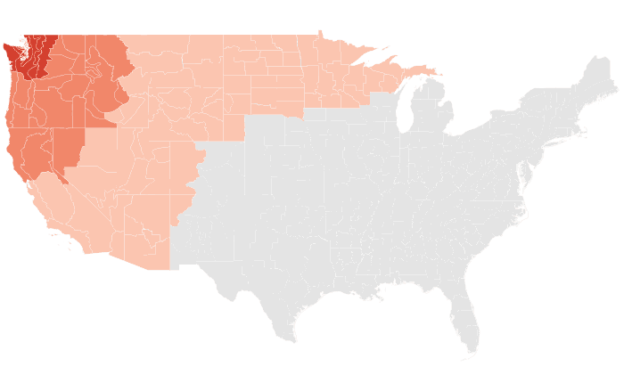 NOAA Climate Prediction Center temperature outlook for DJF 2018-19, redrawn by division