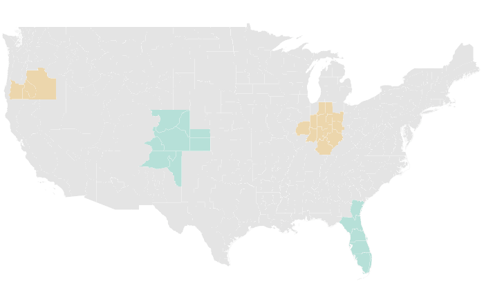 NOAA Climate Prediction Center precipitation outlook for FMA 2019, redrawn by division
