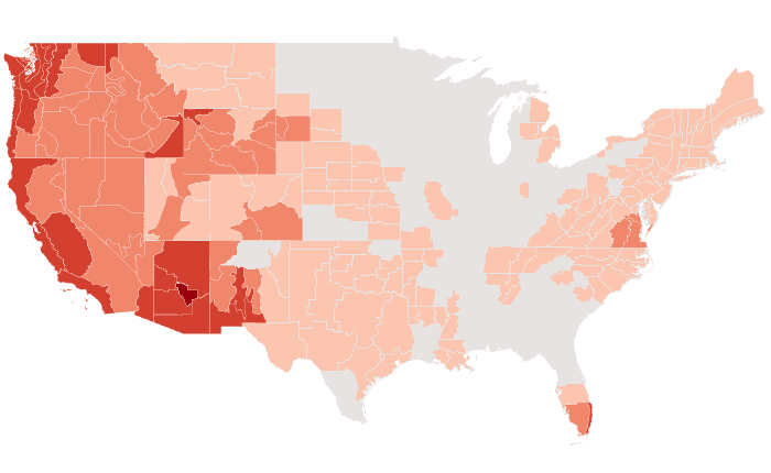 Temperature outlook map for FMA 2019