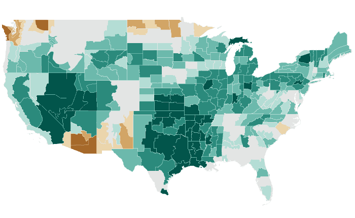 Observed precipitation departure from normal for AMJ 2019