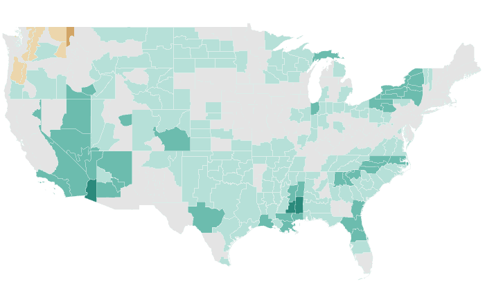 Precipitation outlook map for AMJ 2019
