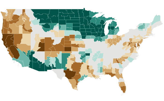 Observed precipitation departure from normal for SON 2019