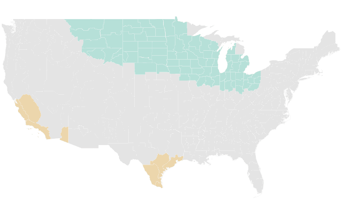 NOAA Climate Prediction Center precipitation outlook for DJF 2019-20, redrawn by division