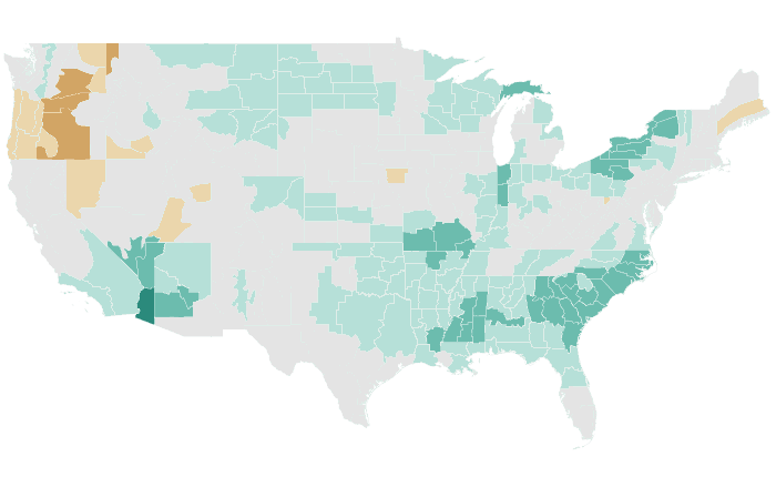 Precipitation outlook map for AMJ 2020