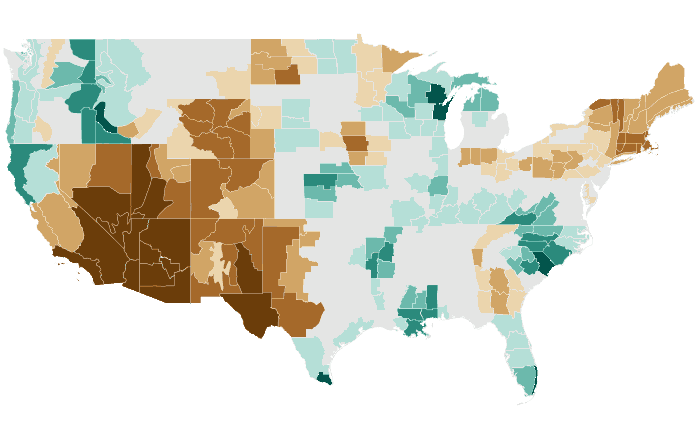 Observed precipitation departure from normal for MJJ 2020