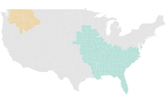 NOAA Climate Prediction Center precipitation outlook for JJA 2020, redrawn by division