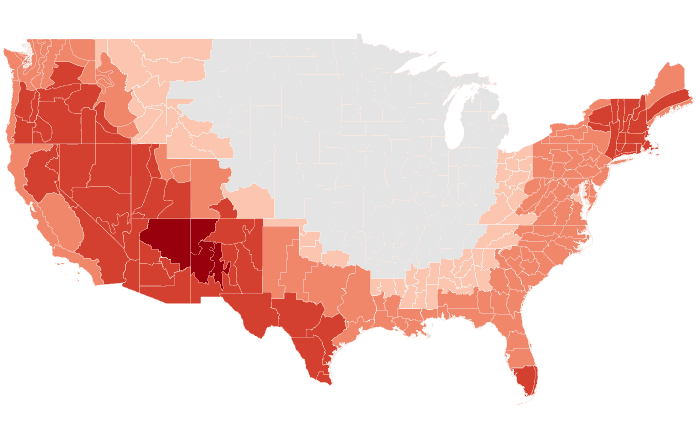 NOAA Climate Prediction Center temperature outlook for JJA 2020, redrawn by division